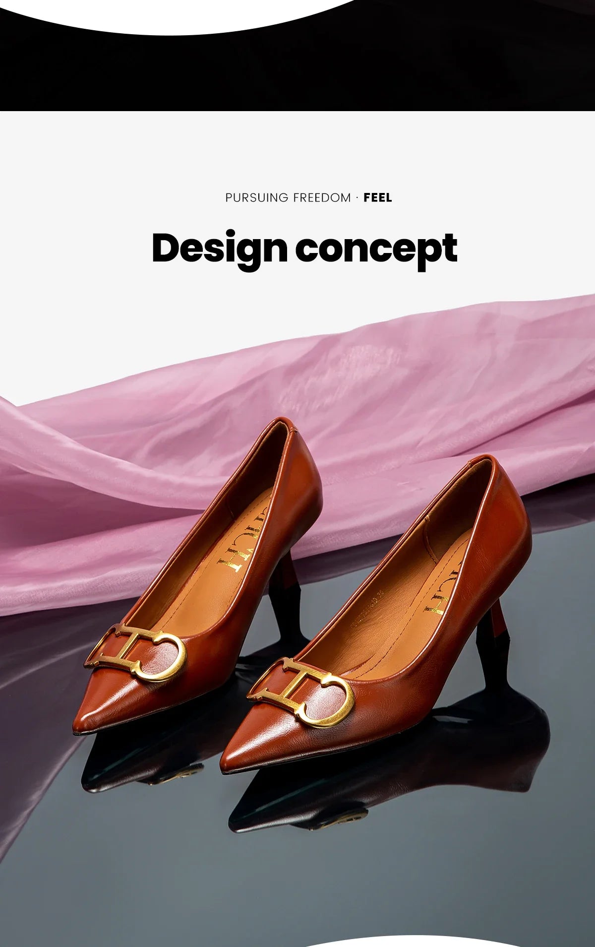 Brand Women's Shoes Pointed Toe High Heels Patent Leather Dress Heels Boat Shoes Wedding Shoes Large Size 34-40