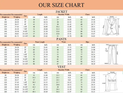 Fast Ship New Year Celebration Deep Navy Boys Suit Classic Sleek Boys Suit Formal Three Piece Kids Tuxedo Set Blazer Vest Pants