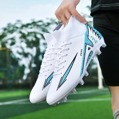 New Men Soccer Shoes Outdoor High Ankle Non-Slip Sports Shoes Ultralight Indoor Football Boots High-quality Futsal Non-Slip