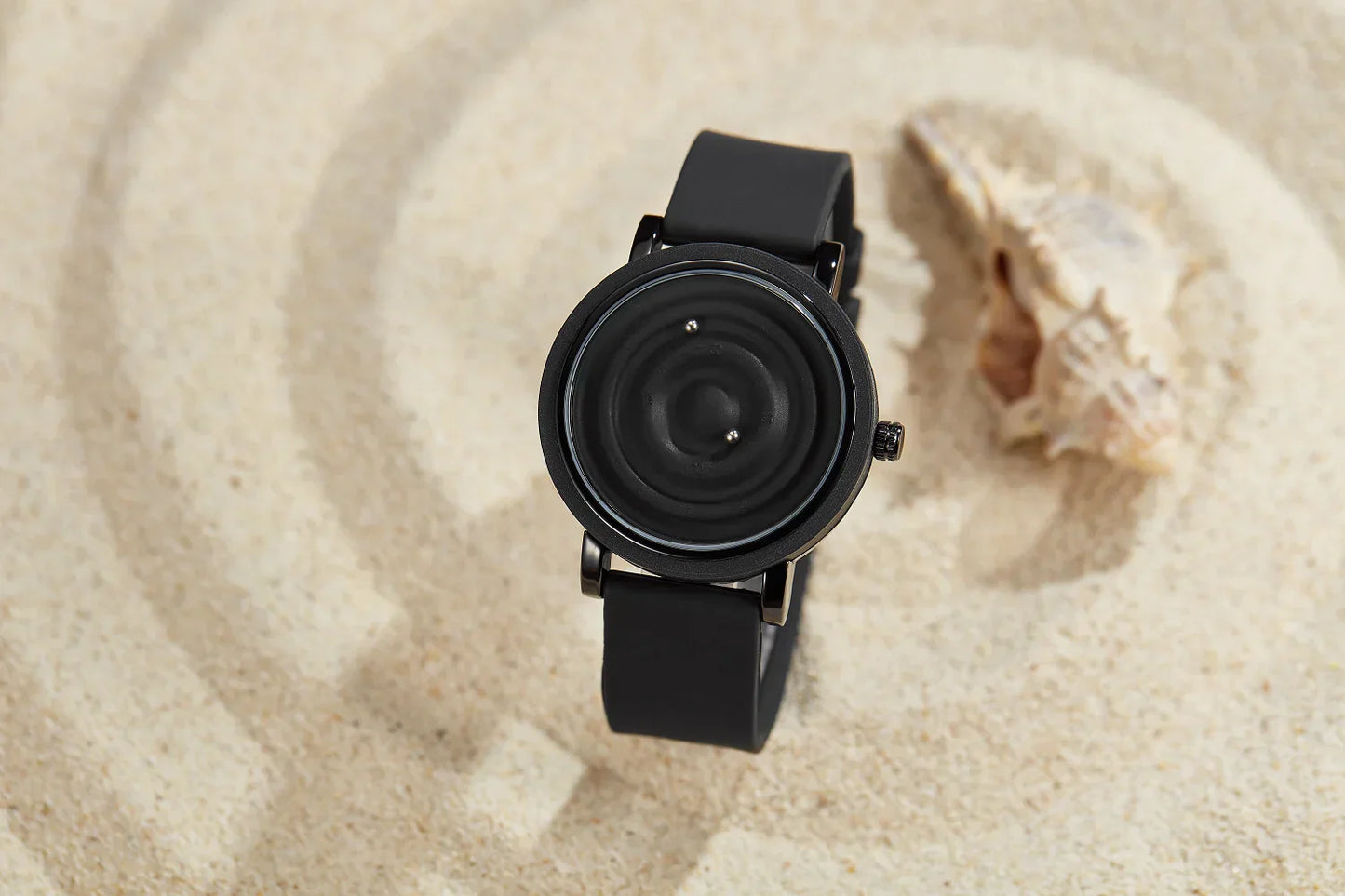 Personalized fashionable floating magnetic pointer free ball bearing creative simple waterproof quartz watch student women men