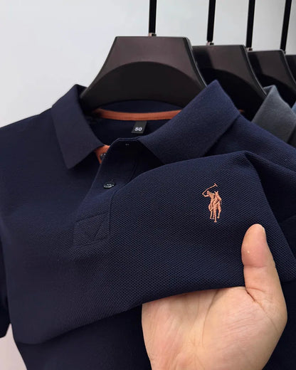 Luxury brand 100% cotton short sleeve polo shirt summer new trend Paul pony embroidery T-shirt business golf casual men's wear