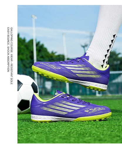 Soccer Cleats for Mens Professional Football Boots Turf Soccer Shoes Indoor/Outdoor Low-top Sneakers Zapatos De Fútbol