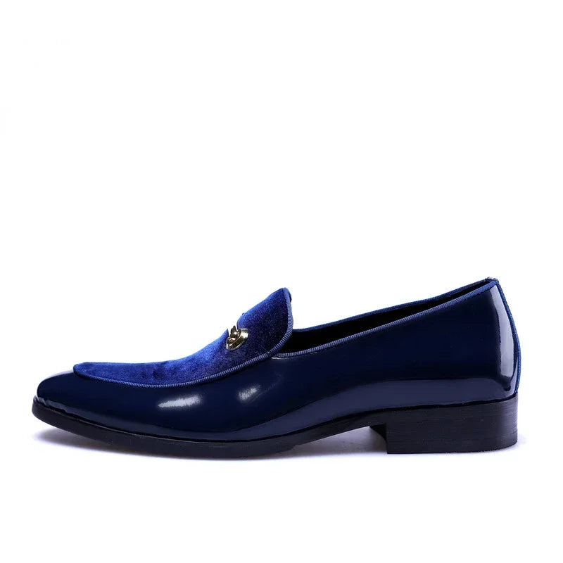Social Shoe AutumnLuxury Men Dress Leather Shoe Fashion Flat Men Shoe Italian Business Casual Shoes Loafer