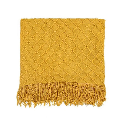 Aesthetic Nordic Plaid Knitted Throw Thread Blankets on the Bed Sofa Throw Travel TV Nap Blankets Soft Towel Bed Plaid Tapestry