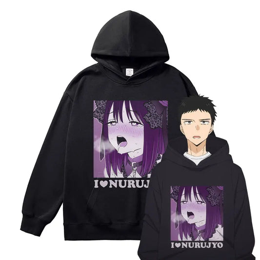 Anime My Dress Up Darling Hoodies Vintage Washed Kitagawa Marin Hooded Sweatshirts Oversized Streetwear Manga Cosplay Hoodie Men