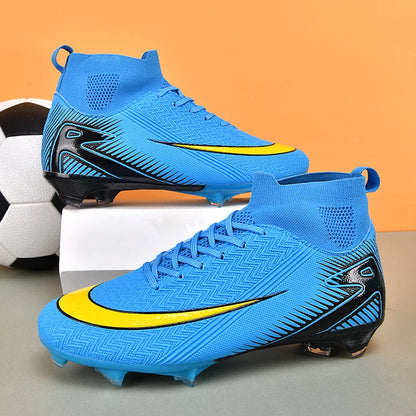 New Men Football Boots Kids Ankle Cleats Grass Soccer Shoes Futsal Indoor Sport Match Training TF/FG Hot-selling High-quality
