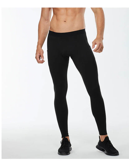 Men's Autumn and Winter Warm Running Tight Leggings Sports Gym Fitness Jogging Pants Fast Dry Running Compression leggings