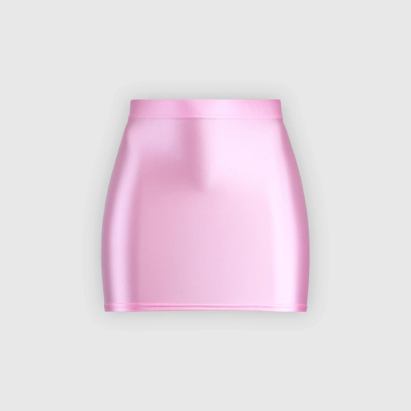 satin glossy Skirt Elastic Smooth Gloss Tight Skirt Oil Solid Color Half Skirt Satin glossy Wrap Hip Short Skirt