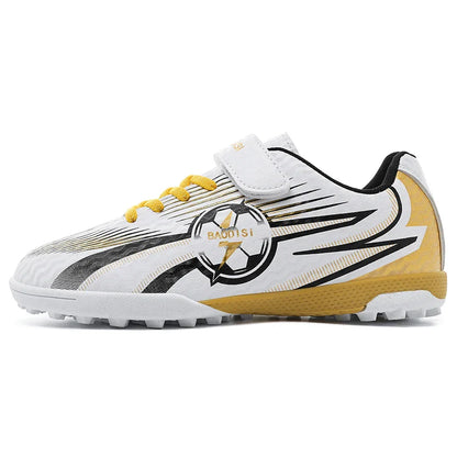 Kids Football Shoes Turf Soccer Cleats Non Slip Lightweight Training Sneakers Indoor Outdoor Futsal Boots Breathable Boys Girls