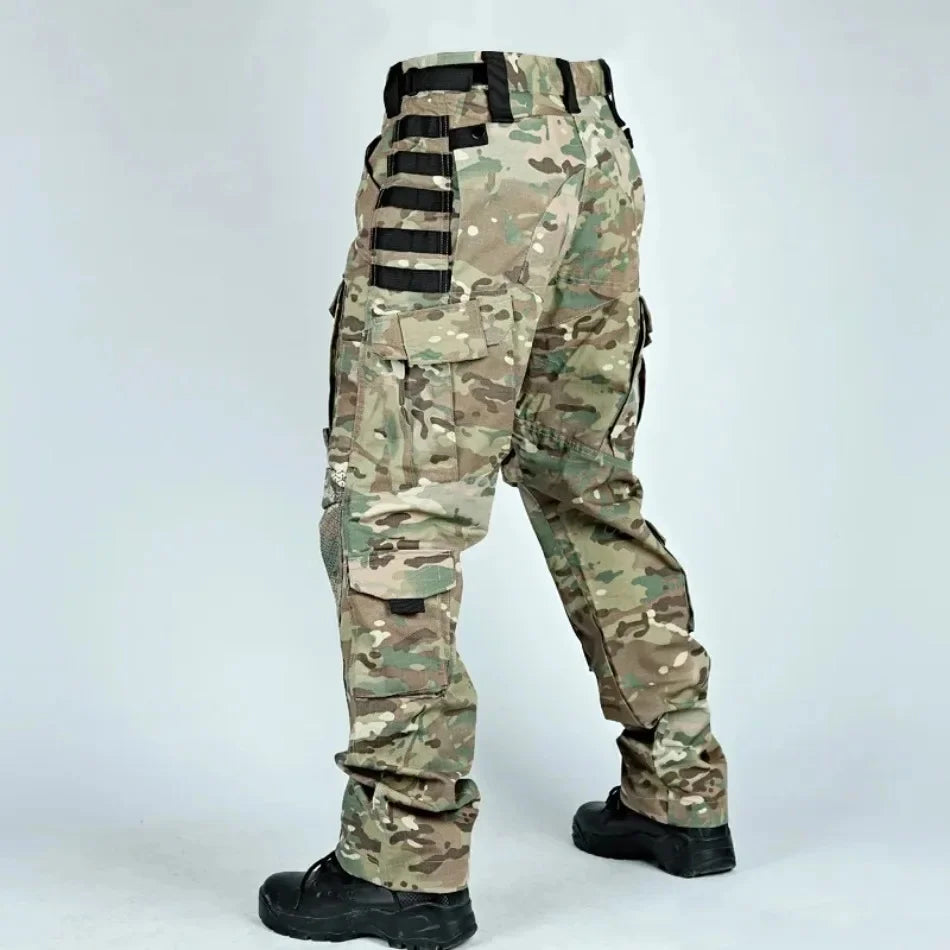 Tactical Pants Men Multi-Pocket Cargo Pants Casual Trousers Wear-Resistant Quick Dry Workwear Hiking Trainning Pant Loose