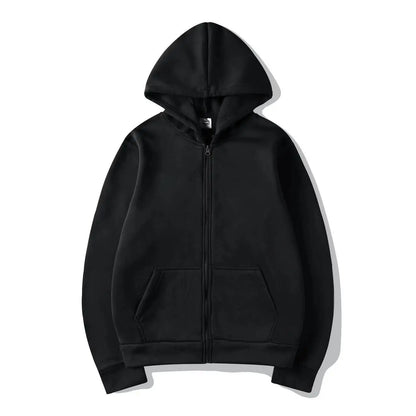 Men's Zip Up Hoodies Casual Zipper Jacket Coats Women Fleece Autumn Winter Harajuku Gothic Hooded Sweatshirts Sports Streetwear