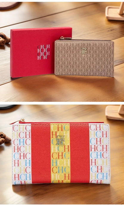 Exquisite Compact Portable High-quality Wallet High-end Feel Light Luxury Women's Cartoon Pattern Printed Wallet