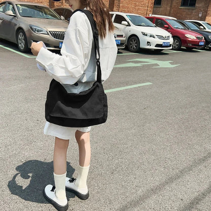 Women's Messenger Bag Vintage Handbag Canvas Teenager Shoulder Tote Bags Casual Handbag Crossbody Bag