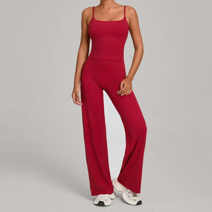 Gym Workout Clothes Women's Casual Wear Outdoor Sports Tight Yoga Suit Naked Feeling Fitness Suit High Waist Yoga Two-piece Set