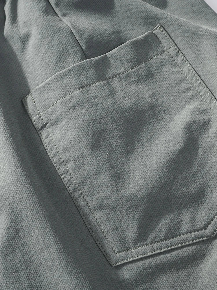 Summer Men's Cargo Pants with 5 Pockets Outdoor Quick Dry Casual Pants Lightweight and Cool Stretch Straight Trousers