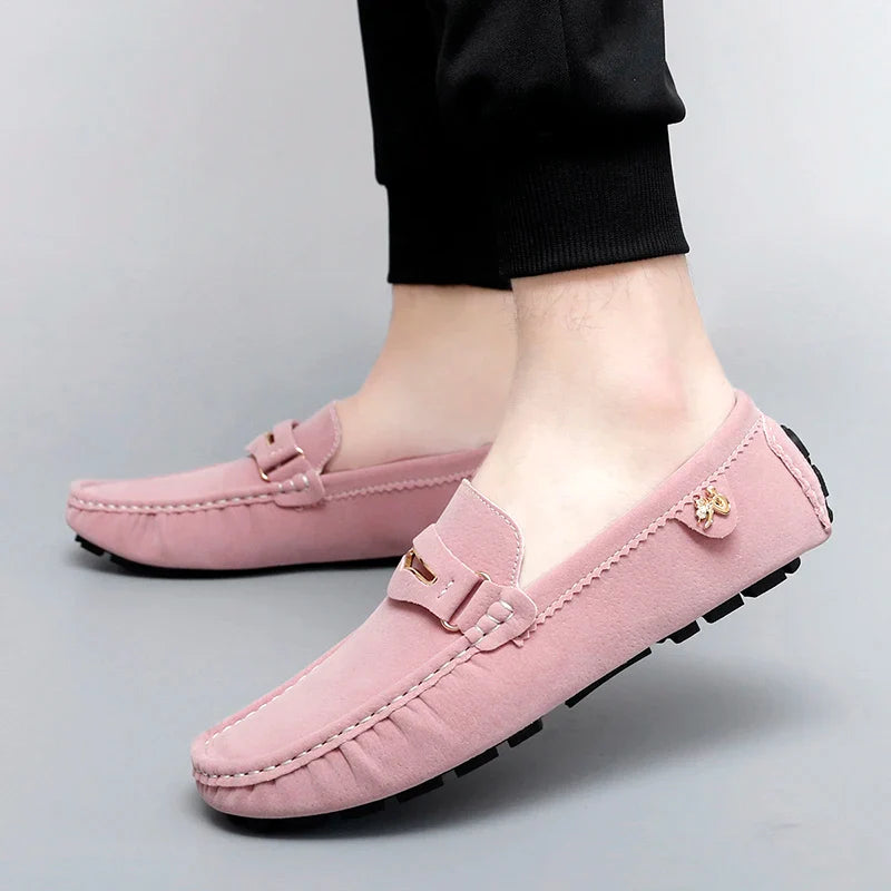 48 Extra Large Size Frosted Couple Style Halloween Gift 2025 Autumn New Beanie Shoes British Style Slip-On Lazy Men's Shoes Driving Lightweight Non-Slip Casual Leather Shoes