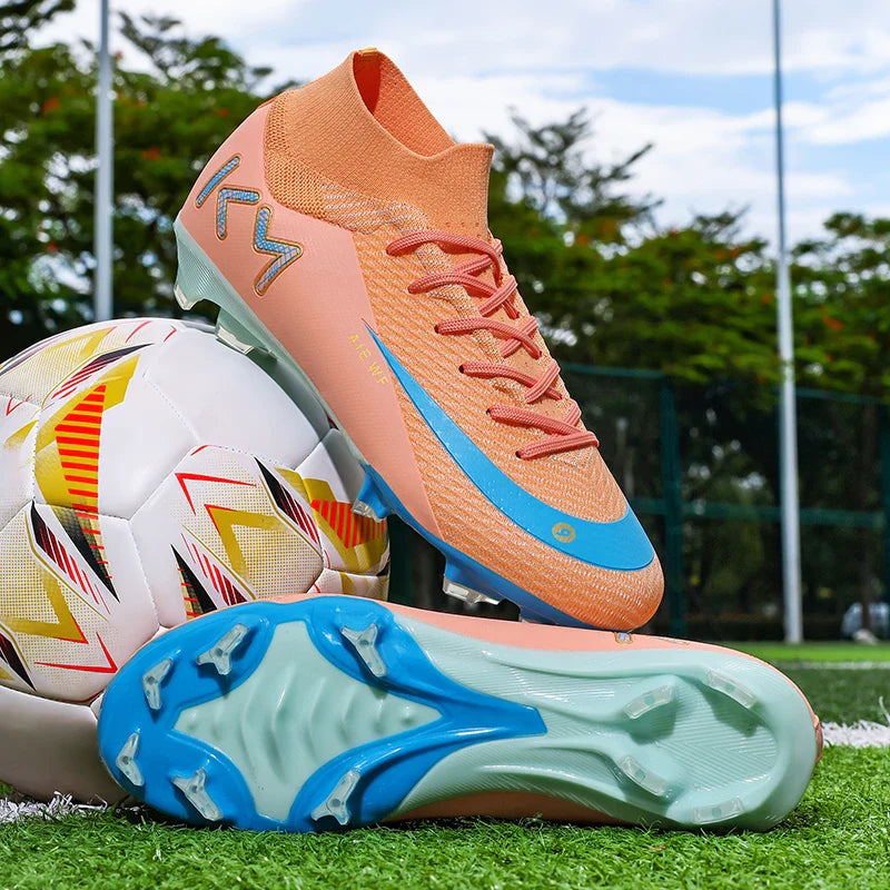 New Men Match Football Boots Ankle Non-Slip TF/FG Professional Soccer Shoes Boys Sneakers Comfortable Sports Shoes Unisex