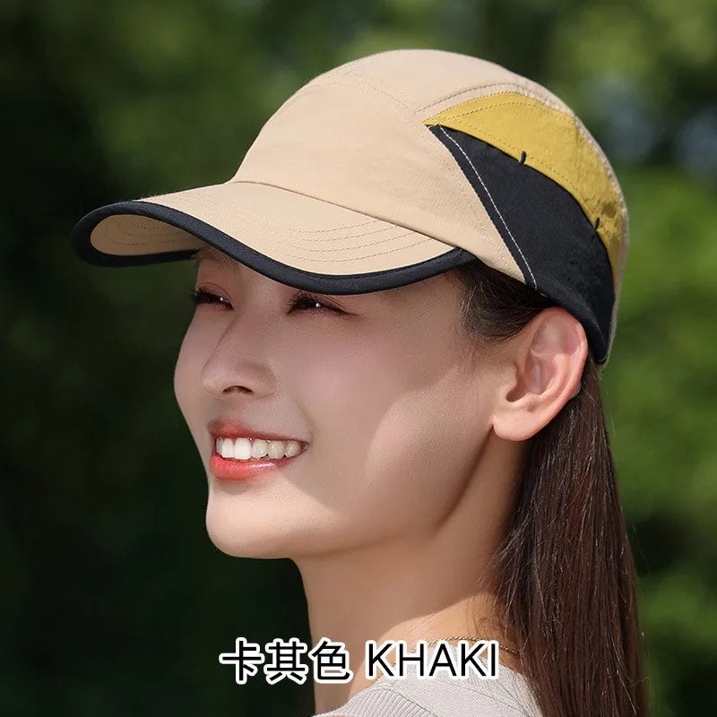 Men Women Baseball Cap Trucker 5 Panel Hat Unstructured Snapback Lightweight All Sports for Running Hiking Tennis