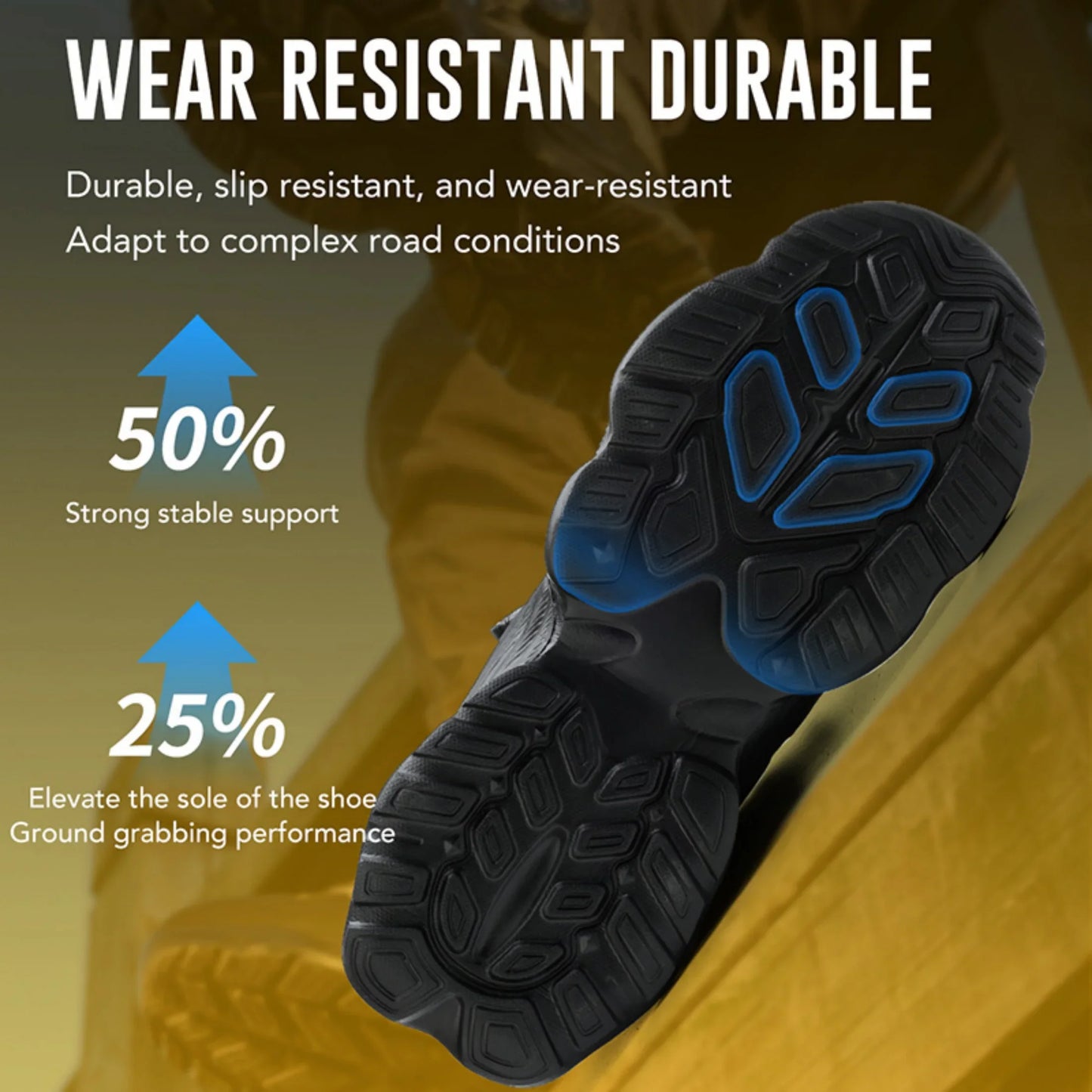 Work Boots Men Anti Smash Anti Piercing Steel Toe Safety Shoes Lightweight Breathable Work Boots Industrial Construction Boots