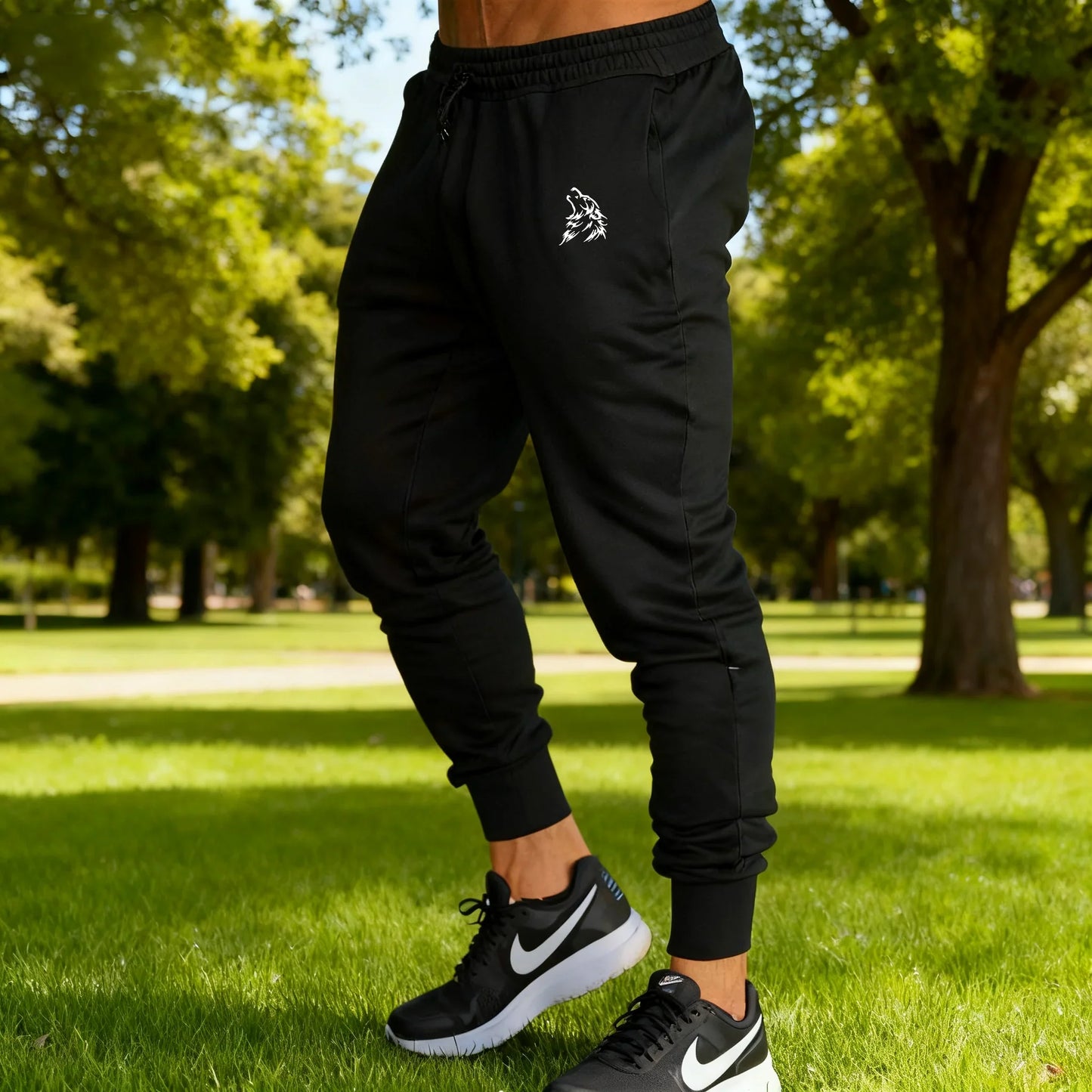 2026 New Casual Pants Men's Jogger Sweatpants Large Size Elastic Waist Sports Trousers Loose Fitness Clothes Spring Thin Section