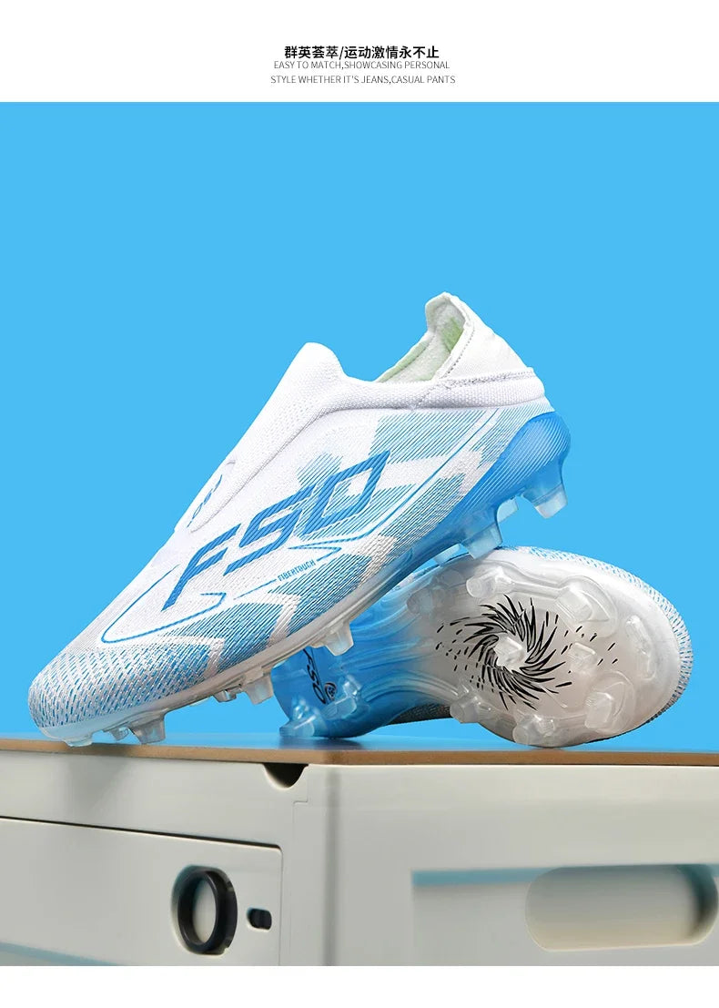 New Men Football Boots High-quality Soccer Shoes Sneakers Match Indoor Non-Slip Grass Cleats Mid-top Light Hot-selling Outdoor