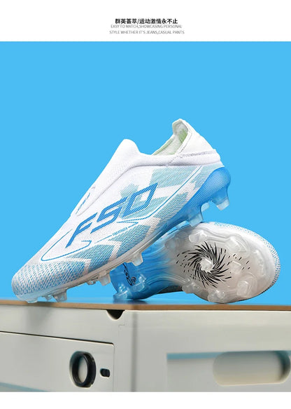 New Men Football Boots High-quality Soccer Shoes Sneakers Match Indoor Non-Slip Grass Cleats Mid-top Light Hot-selling Outdoor
