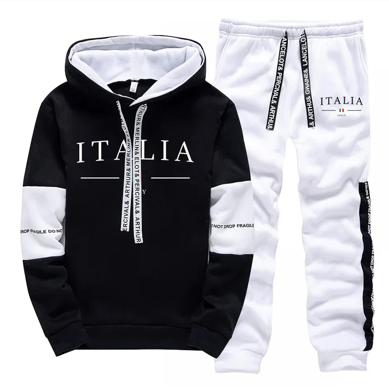Hot Sales Mens Tracksuit Printing Casual Sweatshirts Sportswear Outdoors Sports Jogging Mens Clothing Single Piece Hoodie Pants