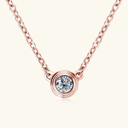 2025 Trendy 3mm Moissanite Jewelry Set 925 Silver Plated Rose Gold Necklace Bracelet Earrings Set for Women Valentine's Day Gift