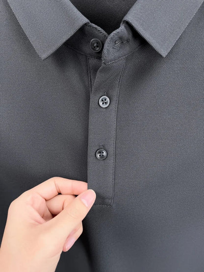 Luxury brand pony embroidery short sleeve polo shirt summer breathable solid color casual men T-shirt fashion high-end Paul top