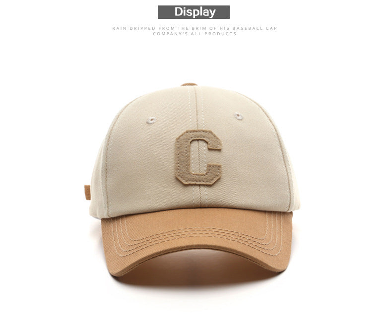 Unisex Cotton Baseball Cap For Women And Men Casual Snapback Hat Fashion Letter C Patch Hat Summer Sun Visors Caps