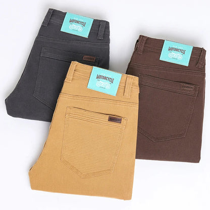 2026 new Cotton Elastic Men's Jeans Spring Fitted Straight Business Casual Trousers Soft Comfortable Fashion Korean Denim Pants