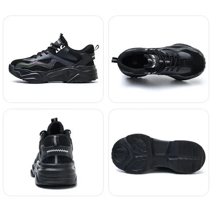 Indestructible Steel Toe Safety Shoes Lightweight Breathable Anti Smashing Puncture Proof Work Boots Protective Sneakers for Men