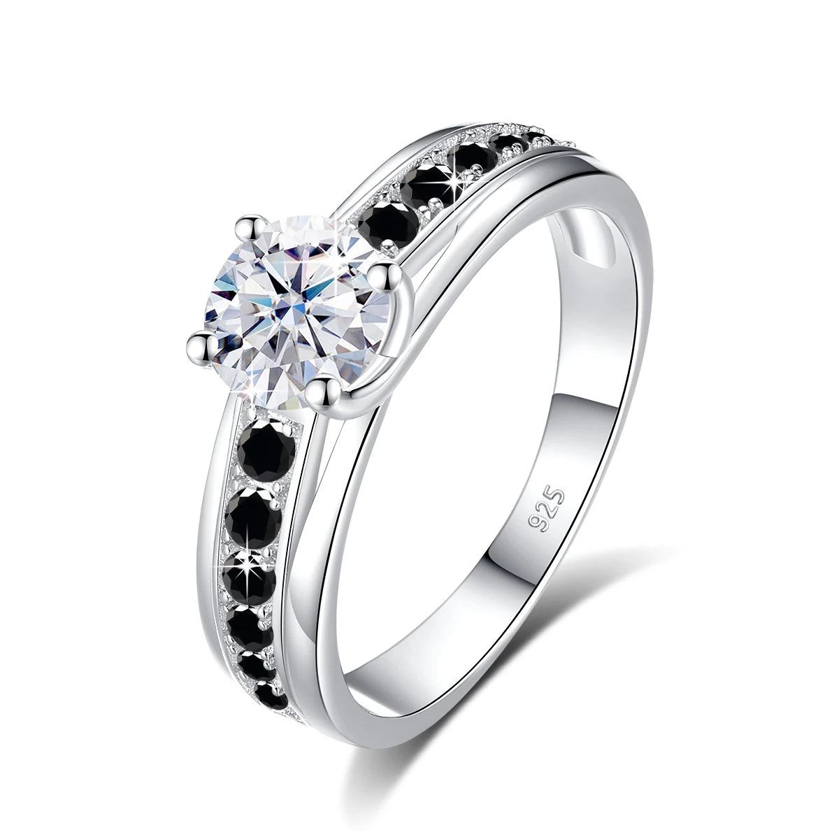 1 Carat Moissanite Rings With Certificate Original 100% Silver 925 Party Designer Jewelry Wife Gift Free Shipping Items