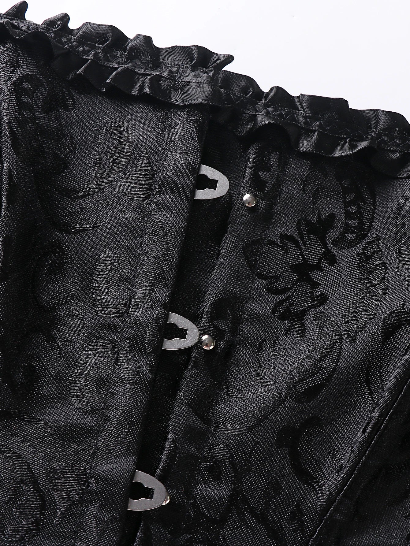 Double halter lace-trimmed corset for ladies a court shaping top