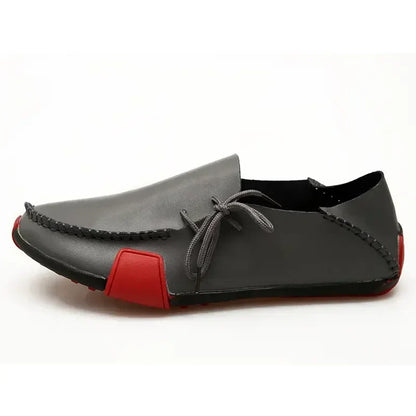 Men Shoes Leather Casual 2025 Italian Soft Men Loafers Handmade Moccasins Breathable Slip on Boat Shoes Zapatos Hombre