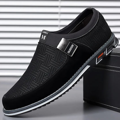 Men's Smart Casual Slip On Loafers With Assorted Colors, Dress Up Walking Shoes