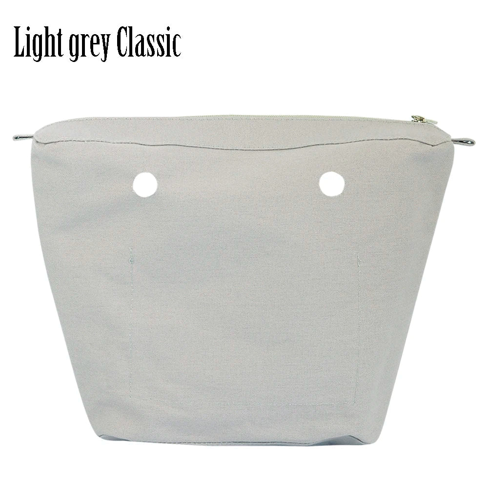 New Waterproof Inner Bag Organizer Insert Zipper Pocket for Classic Mini Obag Canvas Material for O Bag