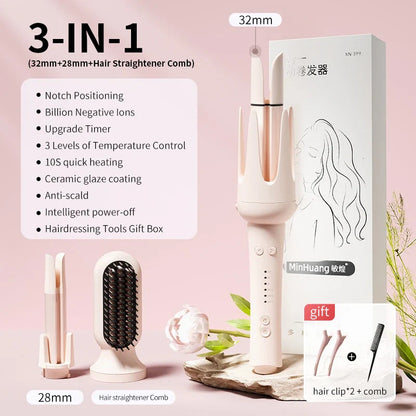 Automatic Hair Curler 32mm Auto Rotating Ceramic Hair Roller Professional Curling Iron Stick 40mm Curling Wand Hair Waver gift