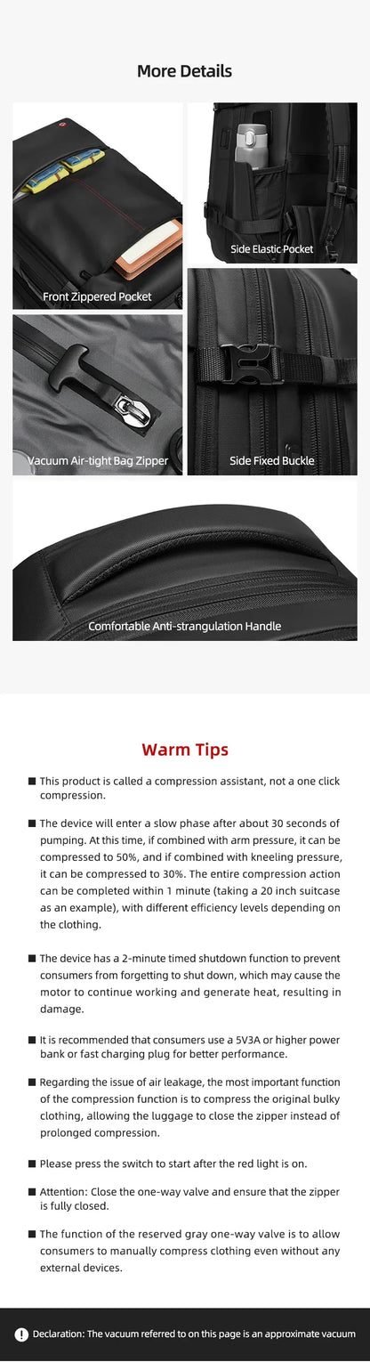 Travel Trolley vacuum compression business backpacks pump for Man Wheeled backpack On wheels luggage Rolling Bags For Boardable