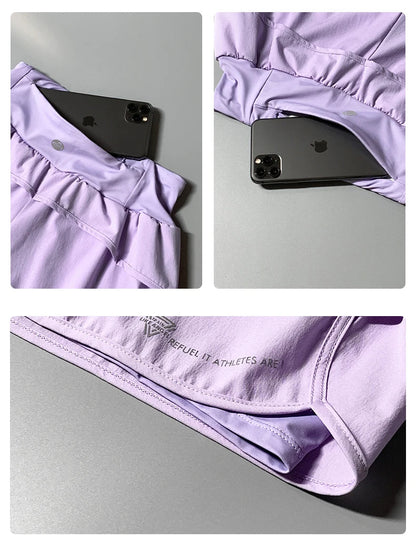 Yoga Short Woman Gym Clothes 2 In 1 High Waist Pants With Pockets Fitness Cycling Shorts Women Yoga Shorts Sportwear 2025