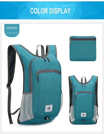Portable Foldable Backpack,Men Women Ultralight Folding Bag,Outdoor Climbing Cycling Hiking  Knapsack Travel Daypack