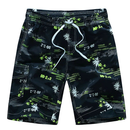 Summer Men's Beach Shorts Printing Casual Loose Hawaii Quick Dry Board Shorts Bermuda Surf Board Shorts Mens Short Pants