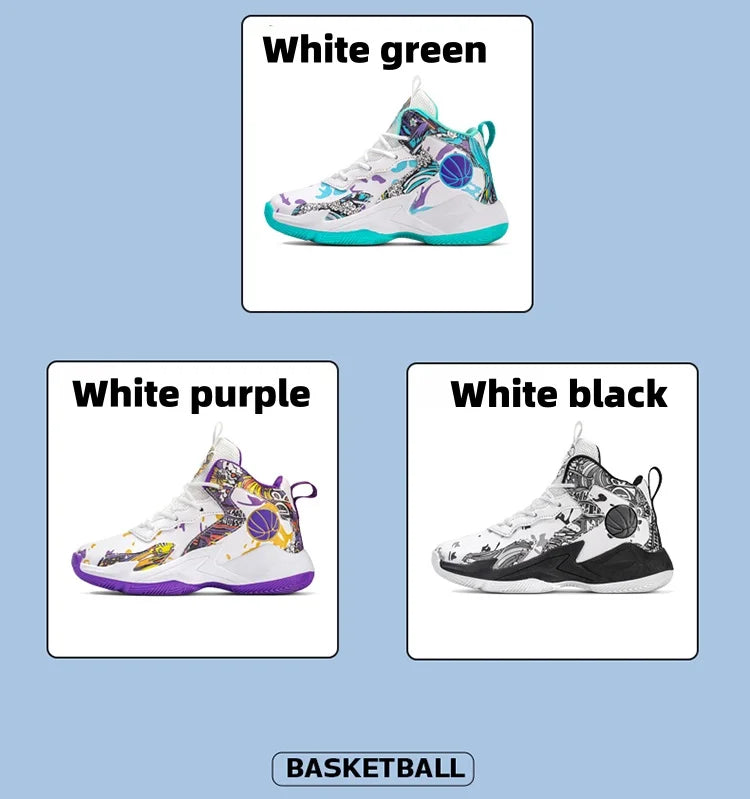 Children's basketball shoes non-slip breathable basketball training shoes with boys and girls basketball shoes sneakers 31-39