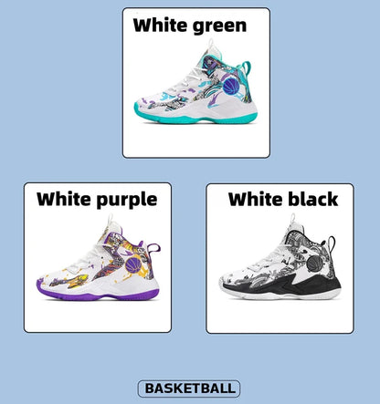 Children's basketball shoes non-slip breathable basketball training shoes with boys and girls basketball shoes sneakers 31-39