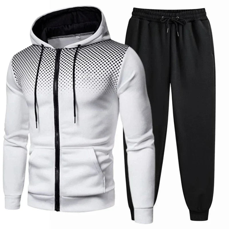 2024 Mens Tracksuits Men's Clothing Men Sets Hoodie Set Zipper Sweatshirt Casual Sport Sweatpants Man Sweat Suit Set Running