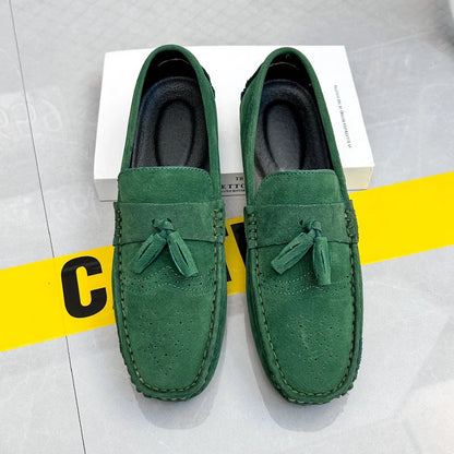 Loafers Men Casual Shoes Tassel Brogue Shoes Men Loafers Moccasins Breathable Slip on Big Size Driving Loafers for Men Shoes