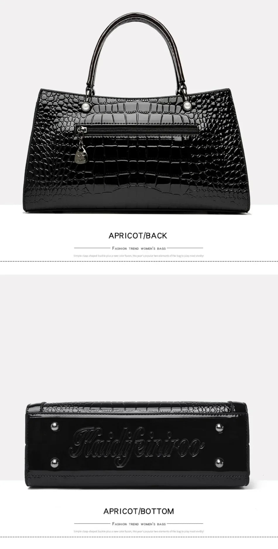 2024 Genuine High Quality  Luxury Handbag Designer Crossbody Bags for Women  Fashion Crocodile Pattern  Shoulder Bag Totes Bags