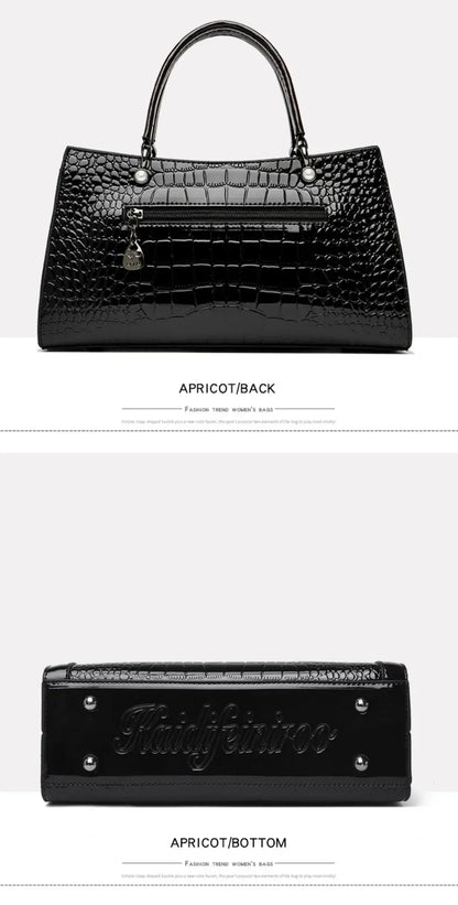 2024 Genuine High Quality  Luxury Handbag Designer Crossbody Bags for Women  Fashion Crocodile Pattern  Shoulder Bag Totes Bags
