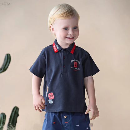 Boys Polo T-shirts Kids Summer Printed Tees Children Short Sleeve Cotton Tops Casual Outdoor Clothes DB2261587