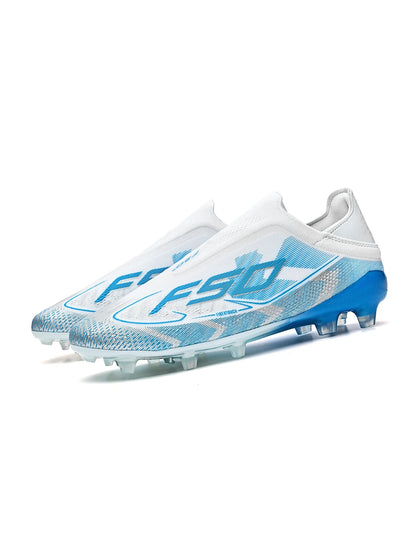 Lightweight AG/FG Long Nail Soccer Shoes，PU Fabric Stitching Upper，TPU Wear-resistant Sole，Quality Reliable for Youth Men Women
